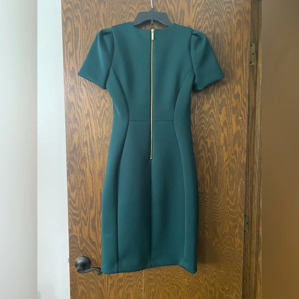 Calvin Klein Dark Green Midi Dress - Picture 3 of 10